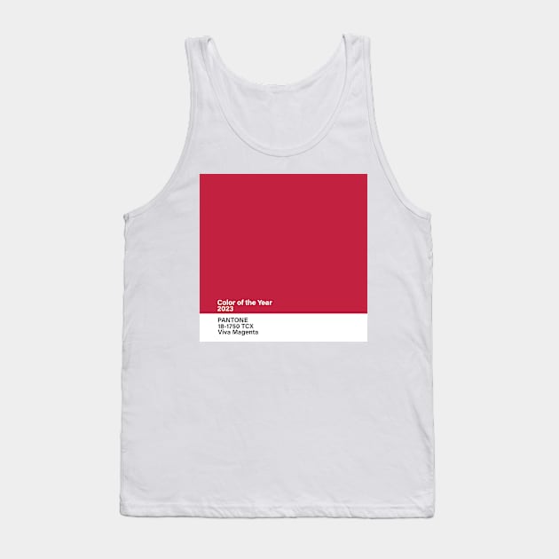 Pantone 18-1750 TCX Viva Magenta , color of the year 2023 Tank Top by princessmi-com